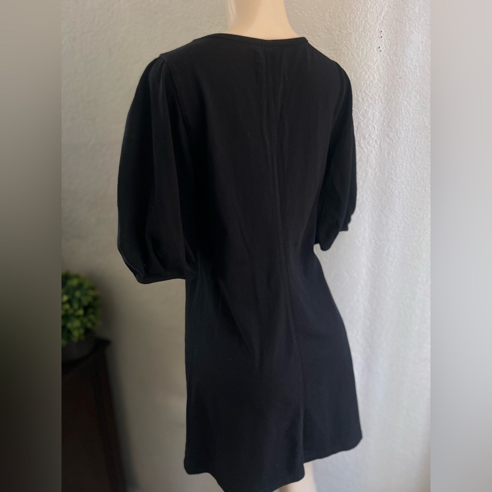 Anthropologie Velvet Graham Spencer Ignacia Black Structured Dress Sz Small - Picture 9 of 12